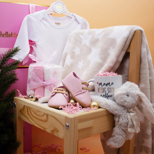 Hellobox cadeau pour nouveau-né avec couverture pour bébé et peluche (17 pièces)