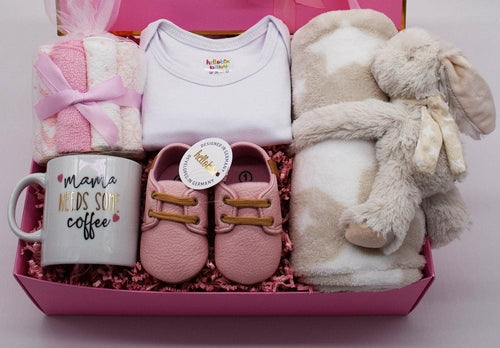 Hellobox cadeau pour nouveau-né avec couverture pour bébé et peluche (17 pièces)