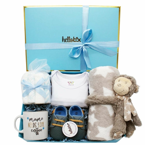 Hellobox cadeaux pour nouveau-nés avec couverture pour bébé, peluche (17 pièces)