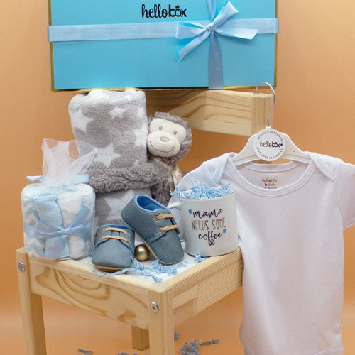 Hellobox cadeaux pour nouveau-nés avec couverture pour bébé, peluche (17 pièces)