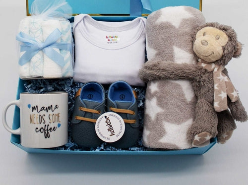 Hellobox cadeaux pour nouveau-nés avec couverture pour bébé, peluche (17 pièces)